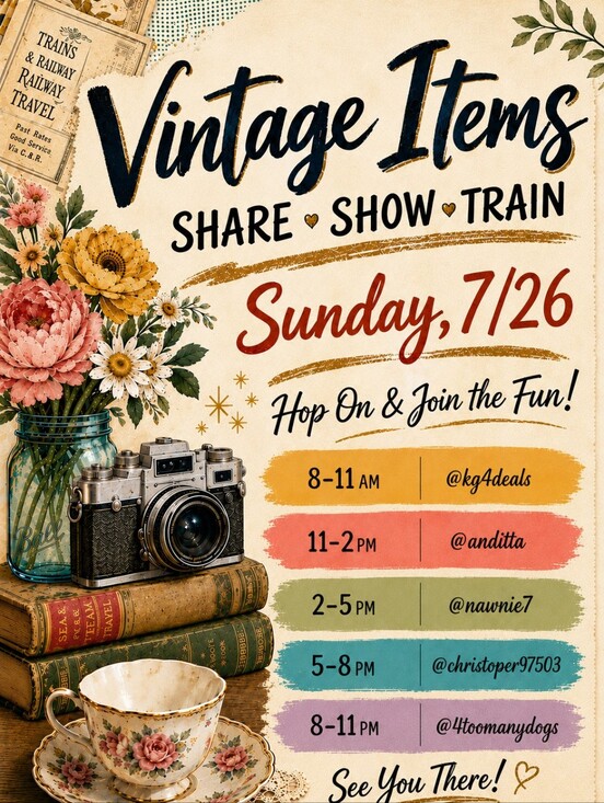 share show flyer Jewelry - Vintage Share Show Flyer